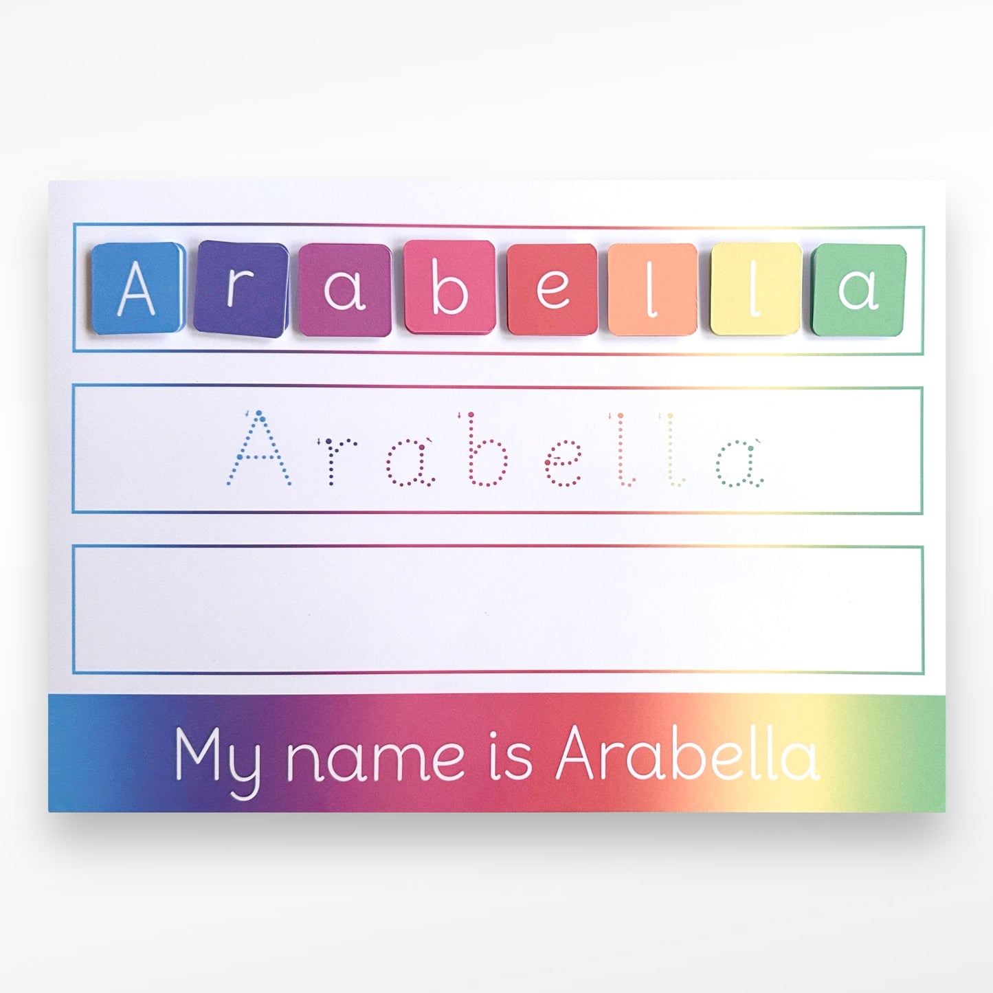 Arabella - (Imperfect Build it, Trace it, Write it Name Mat)