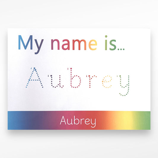 Aubrey - (Imperfect Name Tracing Mat)