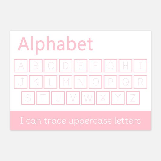 READY-TO-POST Uppercase Alphabet Learning Mat (WIPE CLEAN)