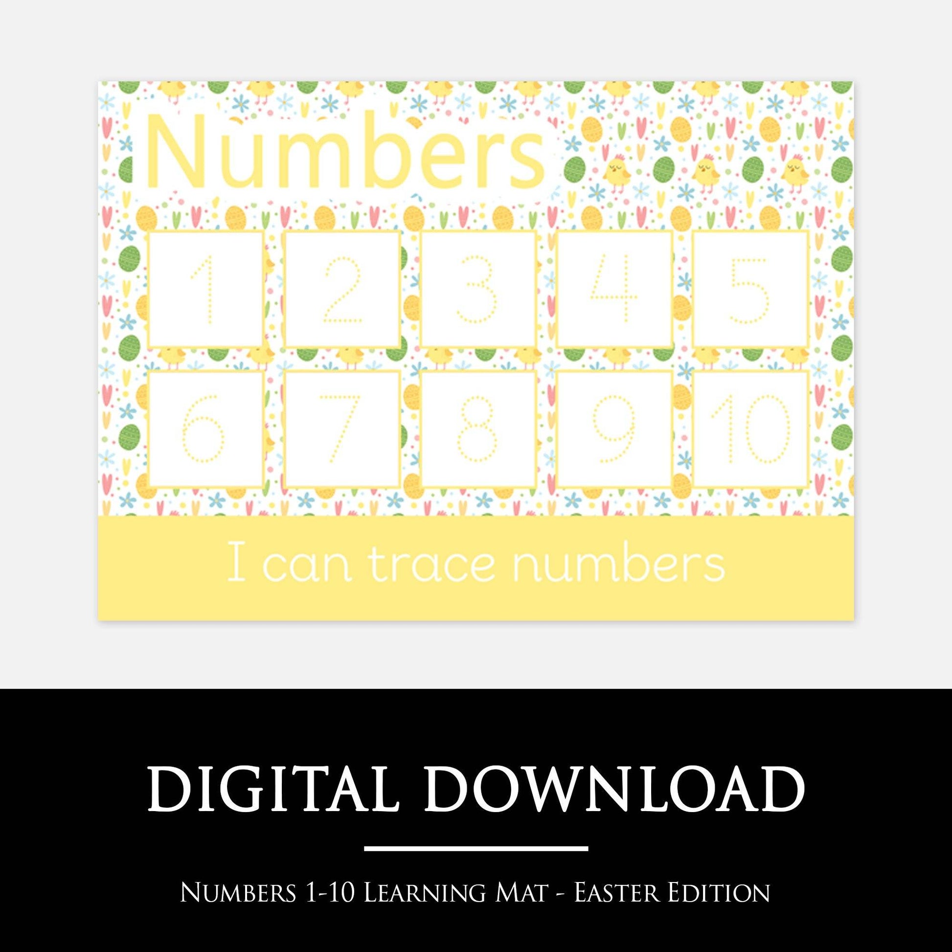 Set of 6 Easter Activity Learning Mats | Digital Download-Little Boo Learning-