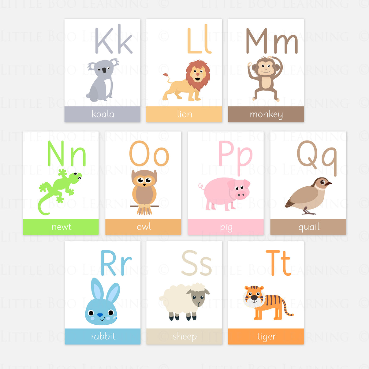 Animal Alphabet Toddler Flashcards | Early Years Learning Resources ...