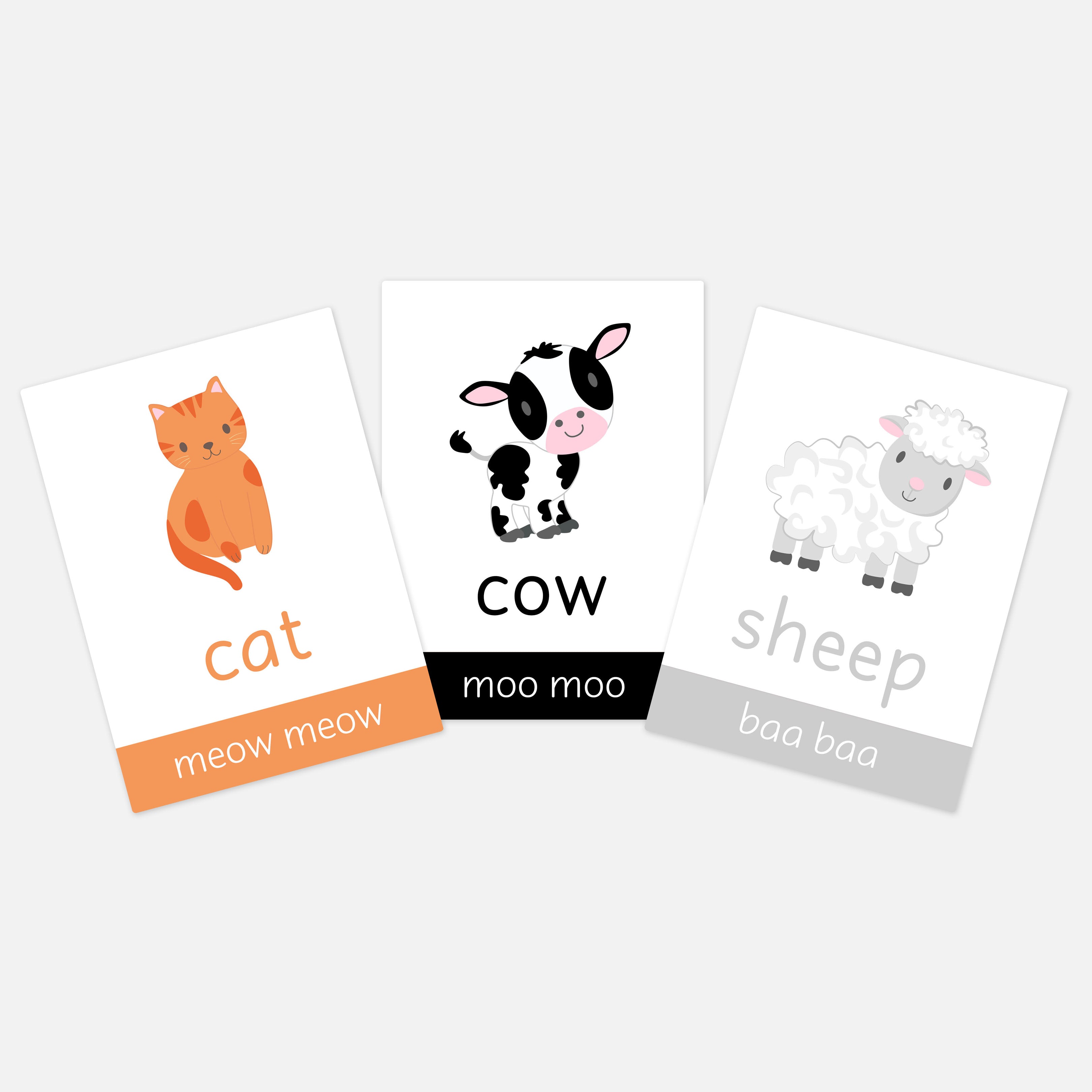 Farm Animals Flashcards – Little Boo Learning