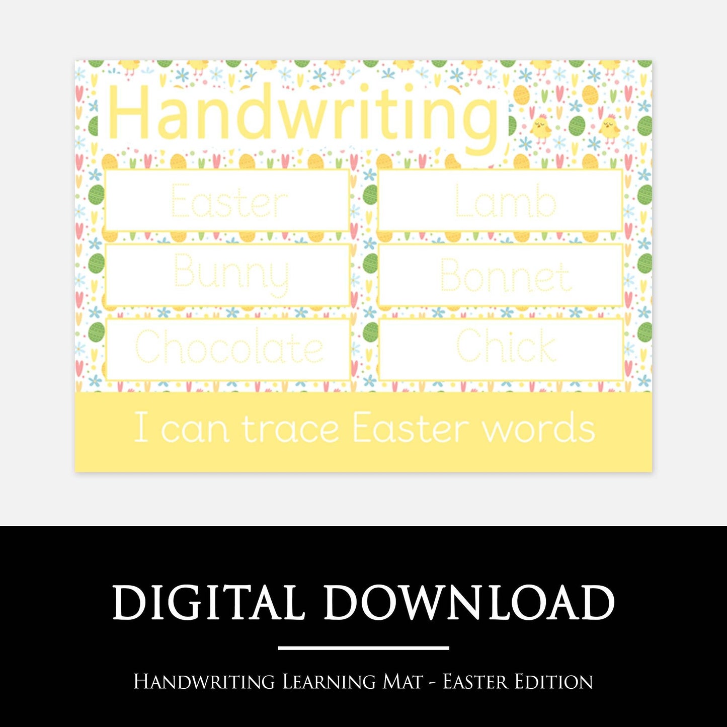 Set of 6 Easter Activity Learning Mats | Digital Download-Little Boo Learning-